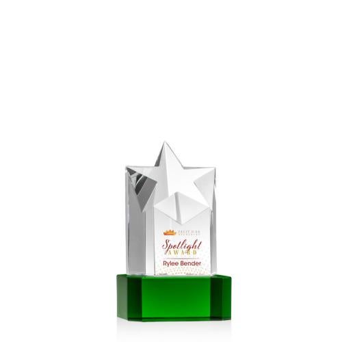 Recognition Awards - Crystal Awards - Berkeley VividPrint™ Award on Padova Base - Green