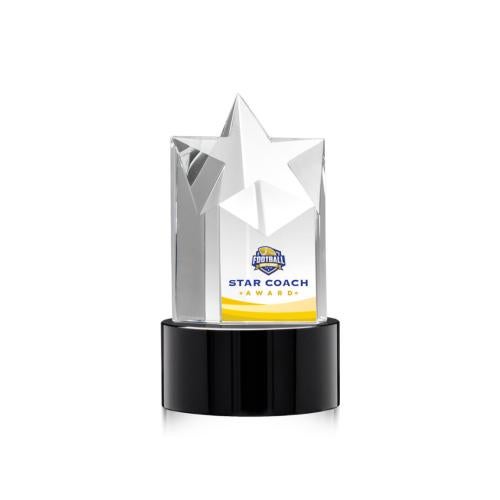 Recognition Awards - Crystal Awards - Berkeley VividPrint™ Award on Marvel Base - Black