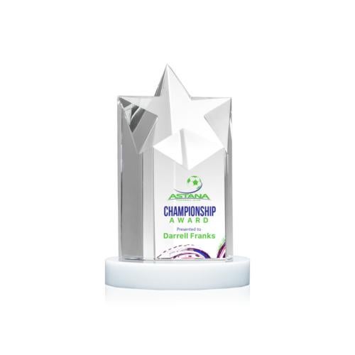 Recognition Awards - Crystal Awards - Berkeley VividPrint™ Award on Condor Base - White