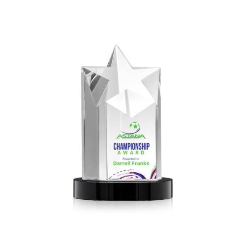 Recognition Awards - Crystal Awards - Berkeley VividPrint™ Award on Condor Base - Black
