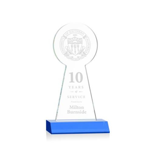 Recognition Awards - Crystal Awards - Laidlaw Tower Award - Sky Blue