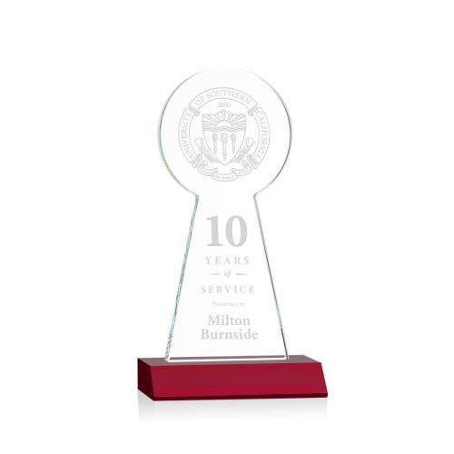 Recognition Awards - Crystal Awards - Laidlaw Tower Award - Red