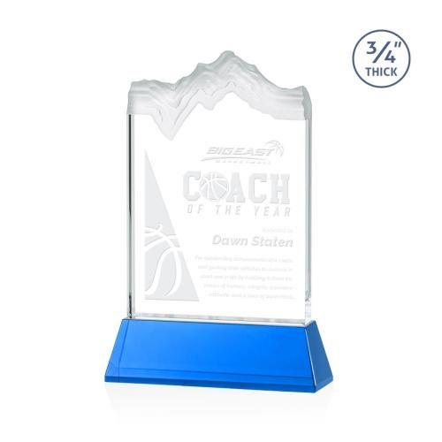 Recognition Awards - Crystal Awards - Kilimanjaro Award on Newhaven - Sky Blue