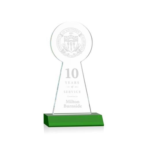 Recognition Awards - Crystal Awards - Laidlaw Tower Award - Green