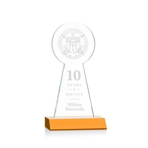 Recognition Awards - Crystal Awards - Laidlaw Tower Award - Amber