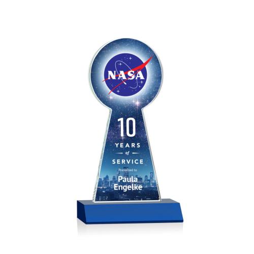 Recognition Awards - Crystal Awards - Laidlaw VividPrint™ Award - Blue