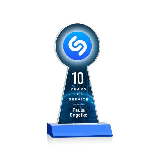 Recognition Awards - Crystal Awards - Laidlaw VividPrint™ Award - Sky Blue