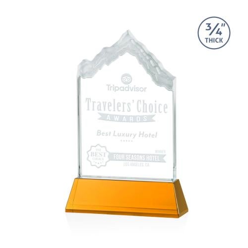 Recognition Awards - Crystal Awards - McKinley Award on Newhaven - Amber