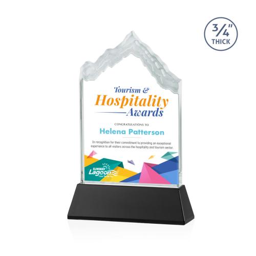 Recognition Awards - Crystal Awards - McKinley VividPrint™ Award on Newhaven - Black