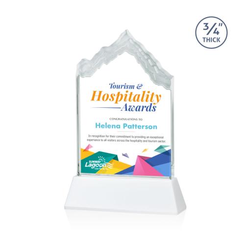 Recognition Awards - Crystal Awards - McKinley VividPrint™ Award on Newhaven - White