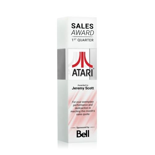 Recognition Awards - Crystal Awards - Araceli VividPrint™ Award - White