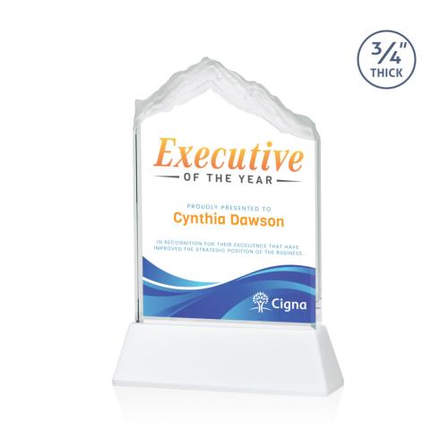 Recognition Awards - Crystal Awards - Everest VividPrint™ Award on Newhaven - White