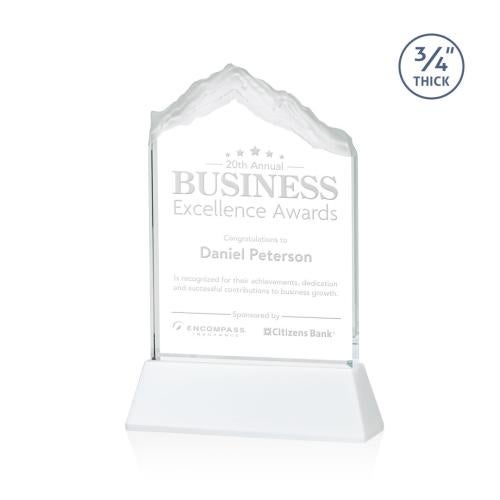 Recognition Awards - Crystal Awards - Everest Award on Newhaven - White