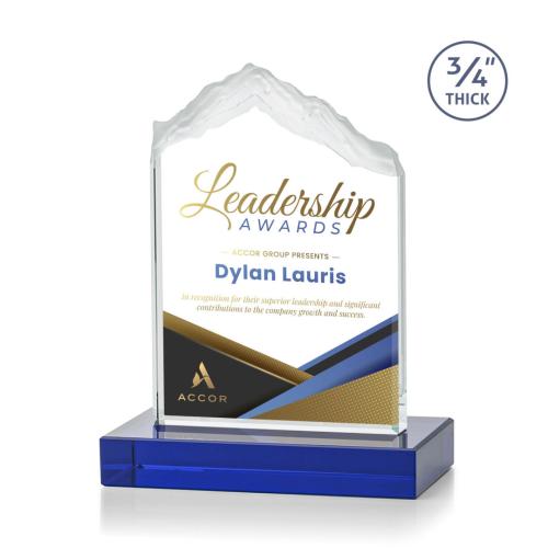 Recognition Awards - Crystal Awards - Everest VividPrint™ Award - Blue