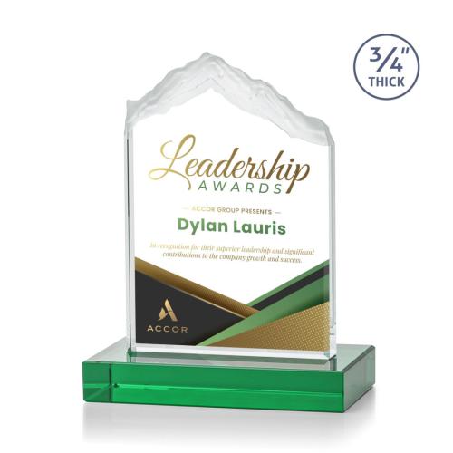 Recognition Awards - Crystal Awards - Everest VividPrint™ Award - Green