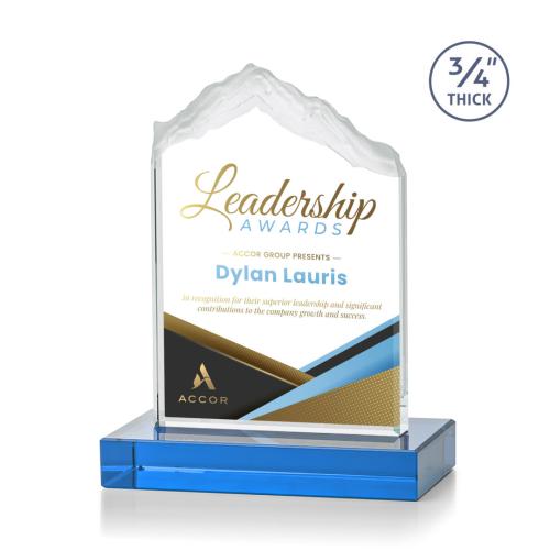 Recognition Awards - Crystal Awards - Everest VividPrint™ Award - Sky Blue