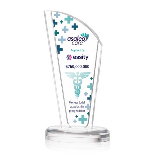 Recognition Awards - Acrylic Awards - Bridgewood VividPrint™ Award - Clear