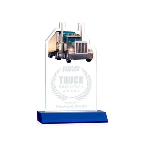 Recognition Awards - Crystal Awards - Longhaul Award - Blue