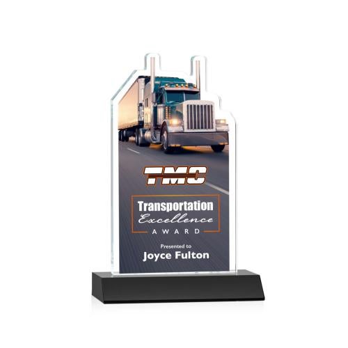 Recognition Awards - Crystal Awards - Longhaul VividPrint™ Award - Black