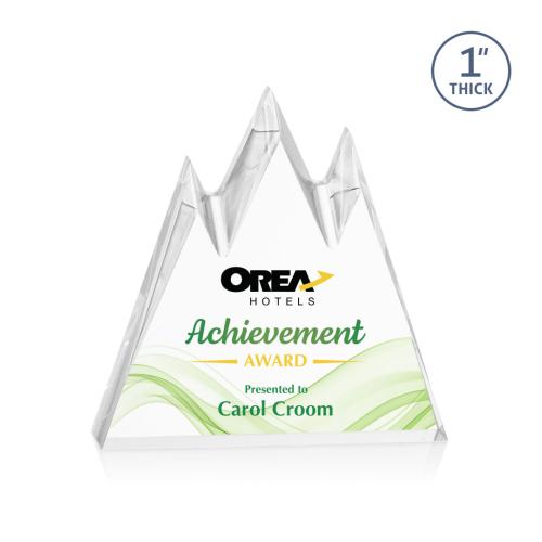 Recognition Awards - Acrylic Awards - Banff Peak VividPrint™ Award - Clear
