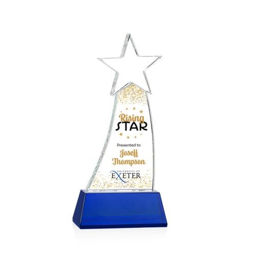 Recognition Awards - Crystal Awards - Manolita VividPrint™ Award - Blue
