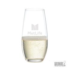 RIEDEL Stemless Flute - 9.25oz - Deep Etch - Barware