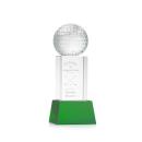Golf Ball Award on Belcroft Base - Green