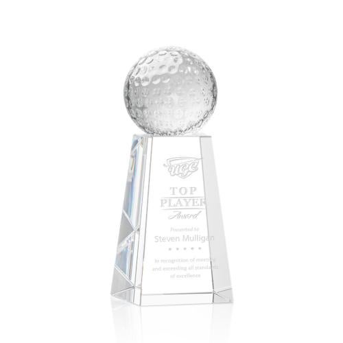 Recognition Awards - Crystal Awards - Golf Ball Award on Novita Base