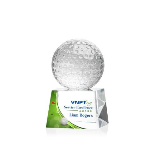 Recognition Awards - Crystal Awards - Golf Ball VividPrint™ Award on Robson