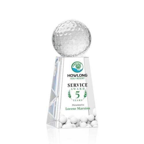 Recognition Awards - Crystal Awards - Golf Ball VividPrint™ Award on Novita