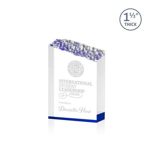 Recognition Awards - Acrylic Awards - Warwick Award - Blue