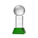 Golf Ball Award on Stowe Base - Green