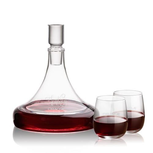 Corporate Gifts - Barware - Carafes - Ashby Decanter & Crestview Stemless Wine