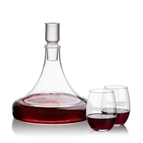 Corporate Gifts - Barware - Carafes - Ashby Decanter & Stanford Stemless Wine