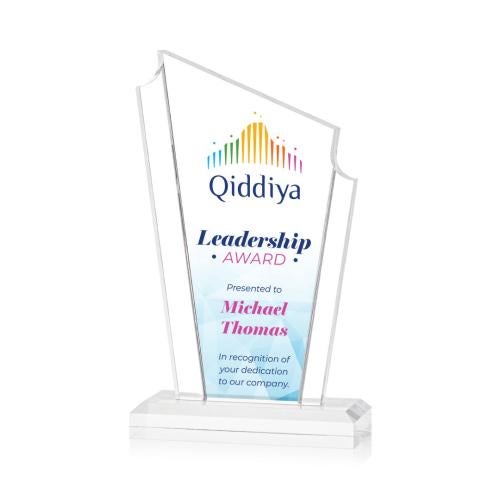 Recognition Awards - Acrylic Awards - Dunstable VividPrint™ Award - Clear