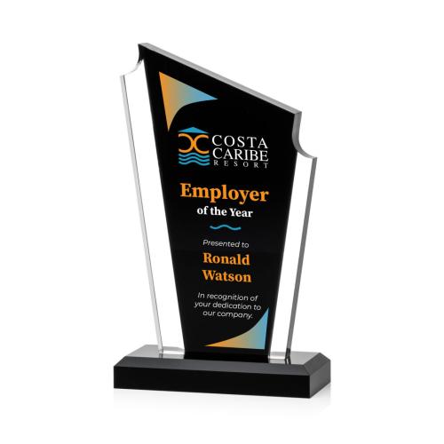 Recognition Awards - Acrylic Awards - Dunstable VividPrint™ Award - Black