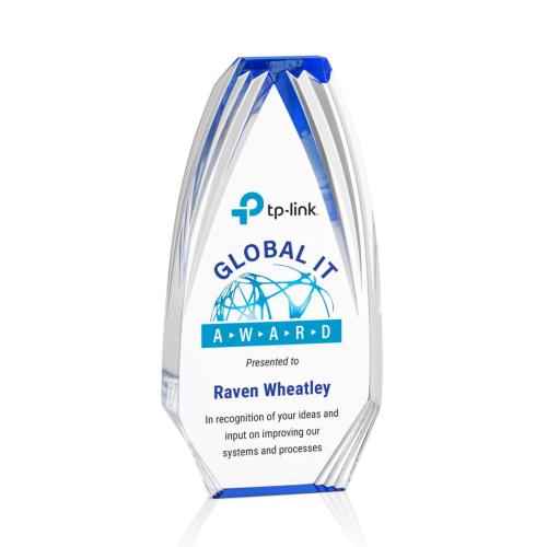 Recognition Awards - Acrylic Awards - Lantana VividPrint™ Award - Blue