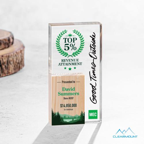 Recognition Awards - Acrylic Awards - Jardin VividPrint&trade; Award