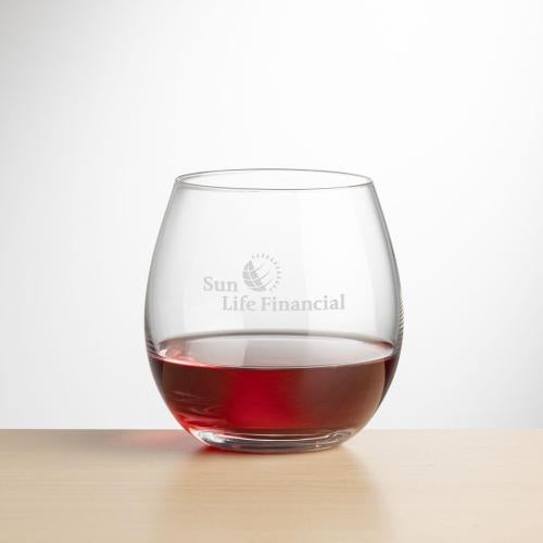 Corporate Gifts - Barware - Wine & Champagne - Wine Glasses - Redmond Stemless Wine - Deep Etch