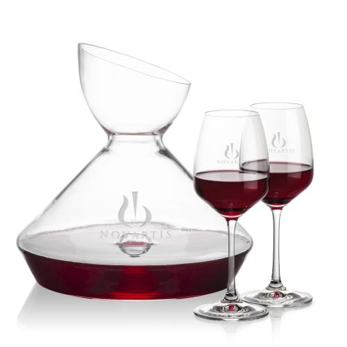 Corporate Gifts - Barware - Carafes - Woodbury Carafe & Oldham Wine