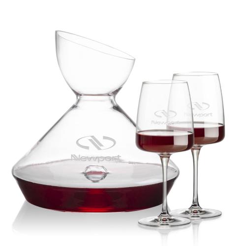 Corporate Gifts - Barware - Carafes - Woodbury Carafe & Dunhill Wine