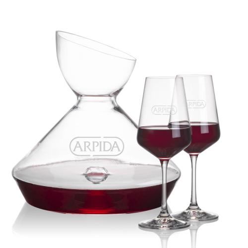 Corporate Gifts - Barware - Carafes - Woodbury Carafe & Cannes Wine