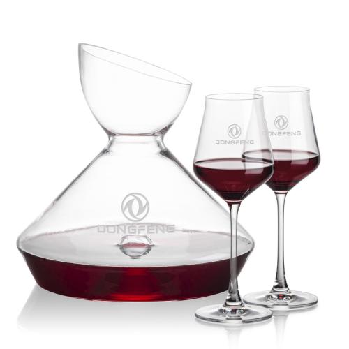 Corporate Gifts - Barware - Carafes - Woodbury Carafe & Bretton Wine