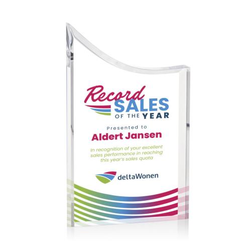 Recognition Awards - Acrylic Awards - Chiswick VividPrint™ Award - Clear