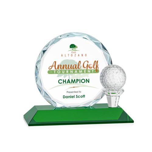 Recognition Awards - Crystal Awards - Nashdene VividPrint™ Award - Green