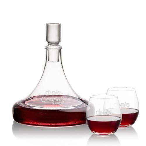 Corporate Gifts - Barware - Carafes - Ashby Decanter & Redmond Stemless Wine