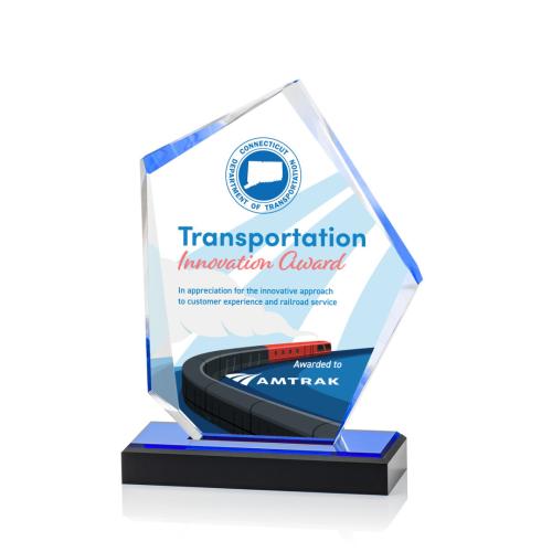Recognition Awards - Acrylic Awards - Driffield VividPrint™ Award - Blue