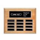 Erindate (Horiz) Perpetual Plaque - Red Alder/Silver