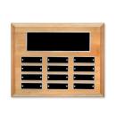 Erindate (Horiz) Perpetual Plaque - Red Alder/Silver Alt Image 1