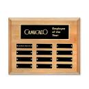 Erindate (Horiz) Perpetual Plaque - Red Alder/Gold